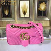 小號GUCCI古奇 專柜品質 采用進口牛皮 原廠五金！精致做工 獨家實物拍照 質量如圖可見 款號：446744尺寸：23*14*6