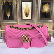 中號GUCCI古奇 專柜品質 采用進口牛皮 原廠五金！精致做工 獨家實物拍照 質量如圖可見 款號：443497尺寸：26*21.5*7