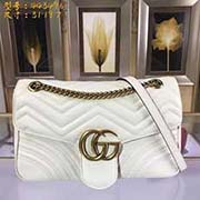 大號(hào)GUCCI古奇 專柜品質(zhì) 采用進(jìn)口牛皮 原廠五金！精致做工 獨(dú)家實(shí)物拍照 質(zhì)量如圖可見(jiàn) 款號(hào)：443496尺寸：31*19*7