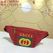 gucci古奇GUCCI新款 國際矚目的包包——Gucci print leather 隨性別致的腰包宛如實用的飾品 為時髦人士輕裝出行注入別樣活力款號: 527792尺寸：寬22*高13*側寬5.5
