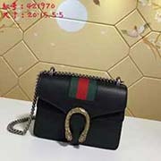 gucci古奇GUCCI新款原單 爆款 酒神系列標志性的雙虎頭搭扣 象征著拉載酒神戰車的猛虎 給別具一格的當代精神增添了一絲神秘意味 設計師將古希臘神話元素融入包中 美得 不要不要噠 精美 清新宜人