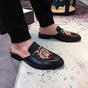  GUCCI 高等 男士 2017專柜同步發售 頭層牛皮 羊皮內里 水染羊皮墊腳。完全一比一復刻 獨家活動成型底超級舒適 原廠跟單貨 高品質 可隨意進出專柜 歡迎對比 碼數:38-45