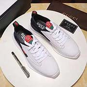  GUCCI古奇 中碼以下建議拿小一碼 男碼38/4445可以訂做 等級：高品質 材料：頭層牛皮 配彈力布 綿羊皮鞋墊 原版橡膠大底 款式類別：休閑鞋百搭舒適 顏色：白 黑