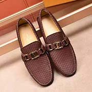 羊里路易威登·louisvuitton 2018春夏專柜GLORIA系列款 原廠特供皮料生產 原版楦型。以遍布鞋面的Monogram壓紋等精致工藝細節展現優雅風貌的經典開車套腳休閑鞋 意大利進口小牛皮