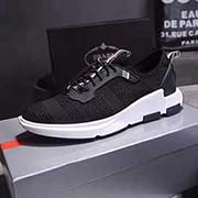  P普拉達透氣運動男鞋 PRADA 18款 套腳休閑鞋 面料：進口定制經典透氣進口飛織布配滴膠搭配原版定做 鞋底：原廠橡膠雙色底 Size：38-44