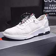  P普拉達透氣運動男鞋 PRADA 18款 套腳休閑鞋 面料：進口定制經典透氣進口飛織布配滴膠搭配原版定做 鞋底：原廠橡膠雙色底 Size：38-44