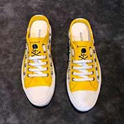  2018MASTERMIND新經典款半拖鞋 原版復刻！本人香港原版買來復刻出品 可做工一流 鞋面進口帆布與鬼頭精良結合 皮內里 適合各種出行 原版復刻 高質量五金 特別牢固 碼數38-44