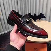 2018新款上市 愛馬仕摩登休閑 商務正裝！采用純正的意式工藝制作 鞋面采用頭層牛皮 質感十足！內里羊皮里 原版橡膠皮鞋大底。版型大氣舒適！正碼 38-44