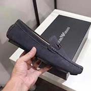  Armani阿瑪尼 2018時尚經典男鞋 高品質 休閑豆豆男鞋 大師級設計創造時尚 成功男士品味助力 防滑出行 休閑 旅游 佳選擇！ 材質：意大利進口磨砂皮 內里：舒適透氣豬里 大底：原版復刻大底