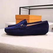 . LOUIS VUITTONLV 男士 樂福鞋 休閑 駕車鞋 豆豆鞋！專柜同步～代買貨！原版進口磨砂皮 豬皮內(nèi)里 吸汗豬皮墊腳 原版橡膠大底！size：38-45