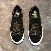德國潮牌——PHILIPPLEIN 18春秋新品 意大利進材質 純手工水鉆 內里優質小羊皮 原版橡膠大底 碼數：38/44