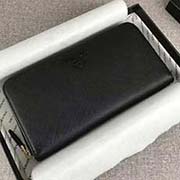 PRADA新款單拉鏈錢包 專柜新同色標志 經典之作 官網同步 1ML506 黑色同色標志 意大利高等原單十字紋牛皮質感極好 長20cm高10.3cm