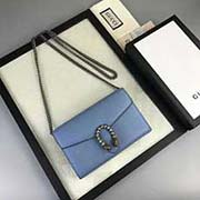 原單出品 單肩小鏈包 采用進(jìn)口雙色摔紋牛皮 古金五金配件 401231淺藍(lán)色 20cmx13cmx5cmx