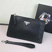 原單貨原單印圖卡片 2VF001大號(hào) Prada新款手包 意大利高等牛皮質(zhì)感極好 長(zhǎng)25高20寬2cm 大象紋黑色