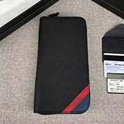 PRADA男士單拉鏈錢包 專柜新款式 官網(wǎng)同步 2ML317 黑色拼色字嘜 意大利高等原單十字紋牛皮質(zhì)感極好 長(zhǎng)20cm高10.3cm