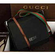 古奇2014新款時尚男包 男士斜挎包包 經典紅綠