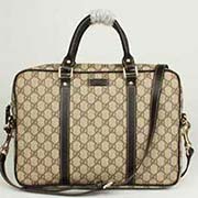 古奇新款公文包 電腦包男士手提斜挎包201488啡PVC