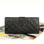 gucci真皮女士錢包 時尚錢包韓潮 212089-1000Y黑全