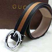 新款古奇扣印花男士真皮帶潮韓