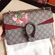 gucci酒神包全新 虎頭馬鐙配飾復古銀色金屬配