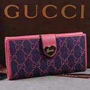 古奇三折長(zhǎng)款女士錢包 帆布配牛皮錢夾 皮夾 新品 20