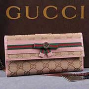 新款代買專柜帆布錢包 女長款三折女錢包 珍珠大容量