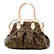 高等品質LV休閑女包 咖啡棋盤肩挎手提包 M519