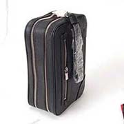 LV商務男包 全牛皮十字紋雙層拉鏈 男士手拿包M31148