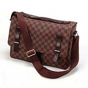 LV 咖啡棋盤格帆布男士包包 男包 N42270單肩斜跨包