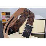 專柜男士真皮腰帶 LV純牛皮潮腰帶 男皮帶 真品代買 