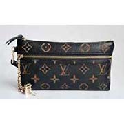 LV老花摔紋新款錢包M9870-1-黑色