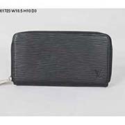 LV路易威登61723_黑色新款水波紋拉鏈錢(qián)包