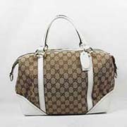 時尚女包189892白 新款熱賣女包 帆布配真皮手提包