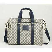 新款古奇男包 古奇商務男包 公文包 手提包 斜跨包 268481藍