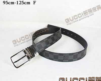 LV品牌金扣啡格仔皮帶LV 011