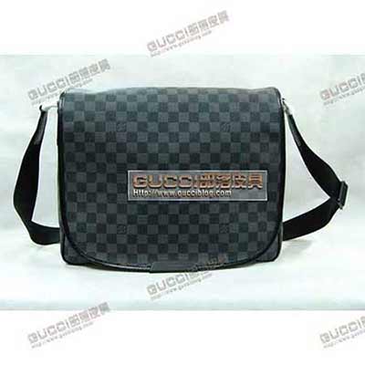 LV黑格男士斜跨包 時(shí)尚男士包包N51213 N58029