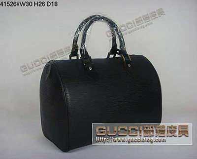 LV女包41526手提真皮經典黑色款lv單肩包