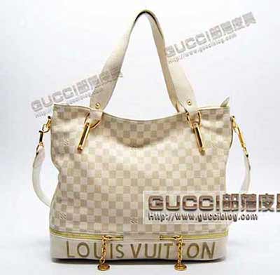 LV米白 格仔 N95826 2單肩包 LV包 棋盤包