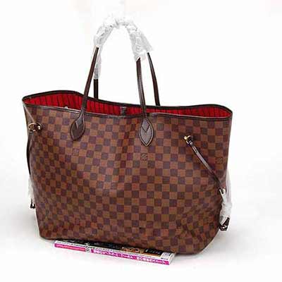 LV非常包包 時(shí)尚單肩包N51106棋盤格真皮包 LV包