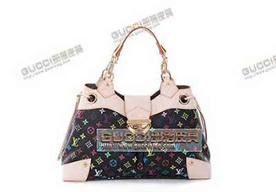 LV女包 黑彩33彩M40124 （白彩M40123）女包單肩包手提時(shí)尚包