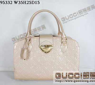 LV經典時尚印花手提單肩包 LV95332淺啡