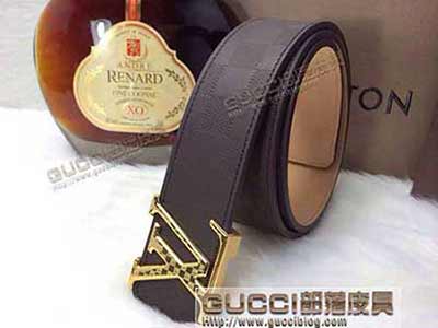 非香港代買 專賣店真品男式女士真皮LV皮帶 經典款路易威登腰帶L43038