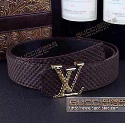 非香港代買 專賣店真品男士真皮LV皮帶 女士經典款路易威登腰帶L43040