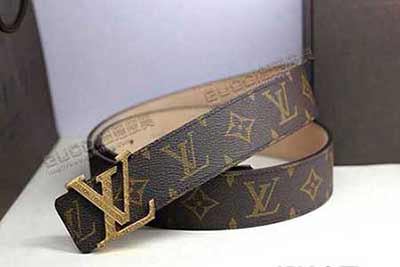 非香港代買 專賣店真品男士真皮LV皮帶 女士經典款路易威登腰帶L4309