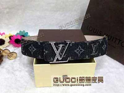 lv皮帶男女士真皮字母平滑扣腰帶頭層牛皮壓花百搭車縫線代買L454