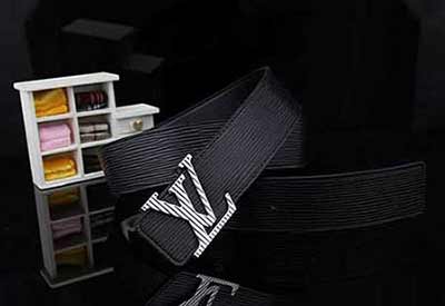 非路易威登真品代買頭層牛皮真皮平滑扣休閑商務腰帶LP49 58