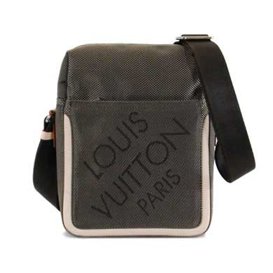 LV大方格帆布男士中號斜挎包包M93041
