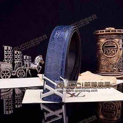 LV休閑時尚字母扣頭層牛皮真皮配搭禮盒 L151612