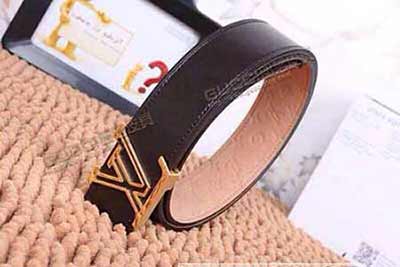 LV商務男士字母扣真皮皮帶 L15169