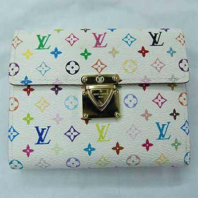極品LV33彩女士長款銀包(白彩)錢包M60053